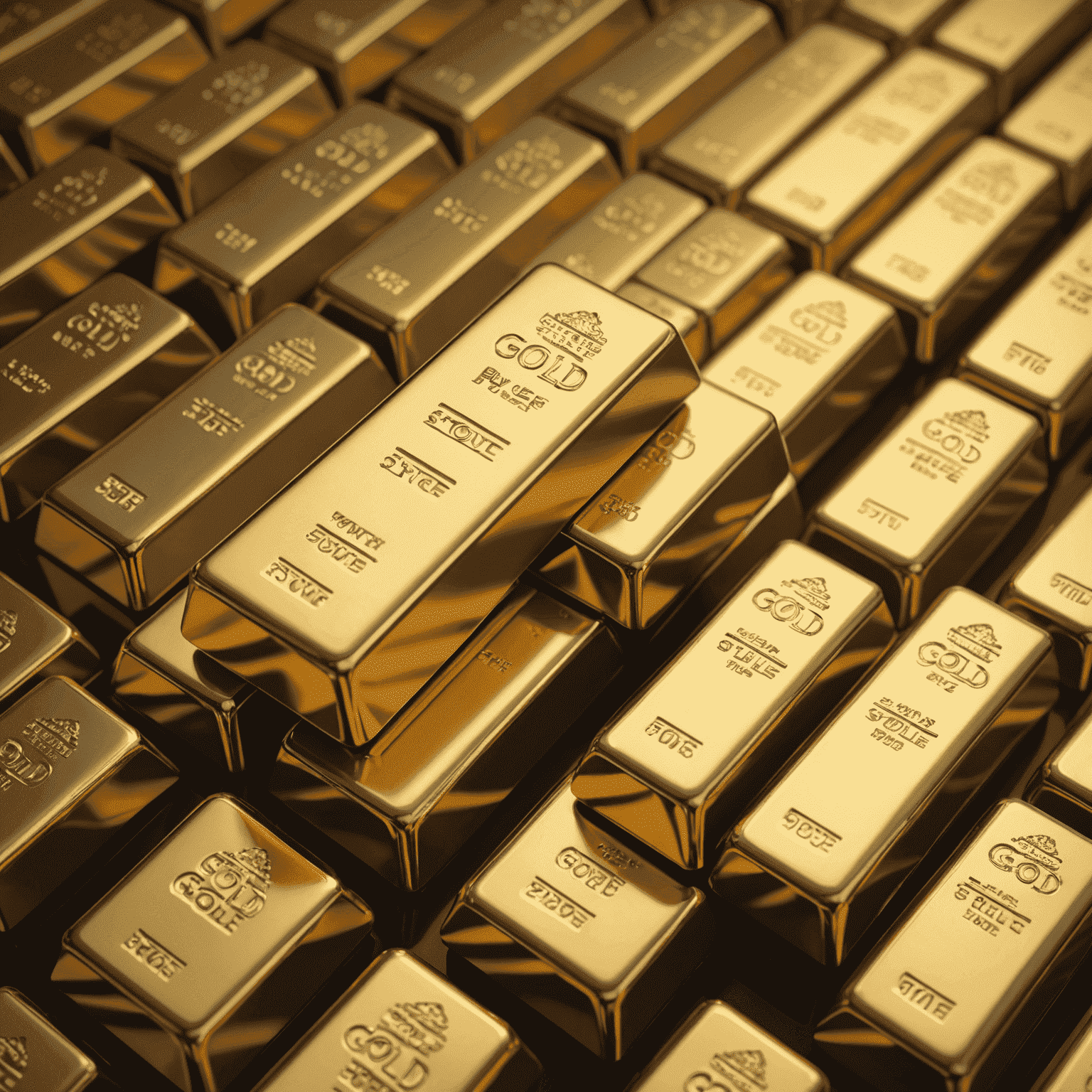 Gold bars stacked representing the importance of gold in a sustainable economy