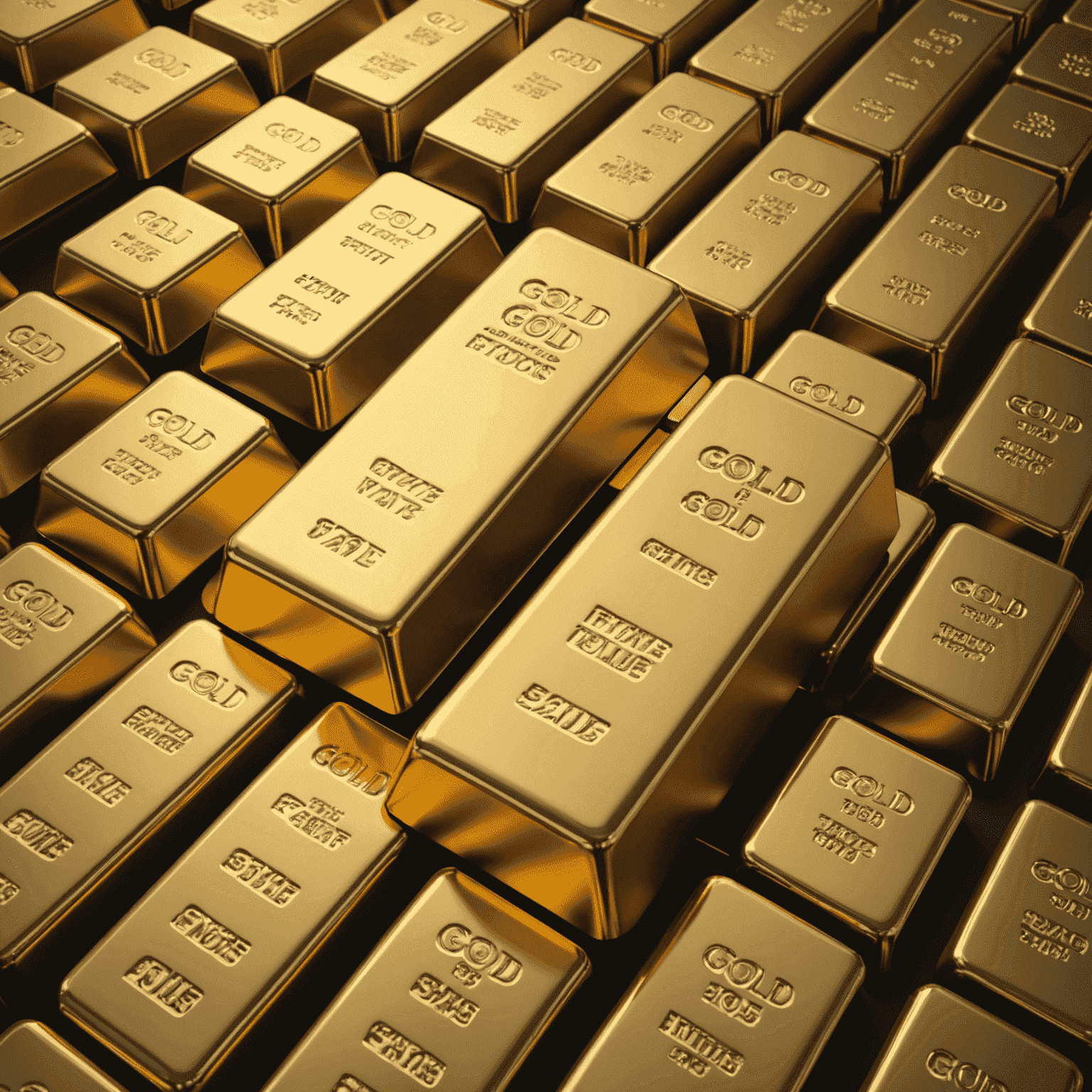 Modern gold bars and coins, illustrating the continued importance of gold as an investment and store of value in today's economy